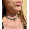 macrame choker s achátem