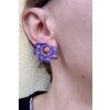 Drhané fialové náušnice VĚČNOST