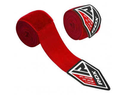 boxing hand wraps red 5