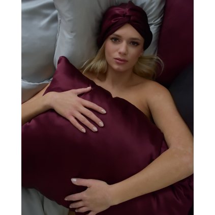 100% hedvábný turban na vlasy