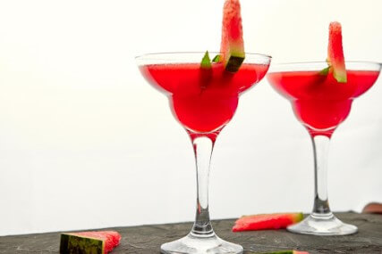 Recept na nealko jahodové a melounové Daiquiri