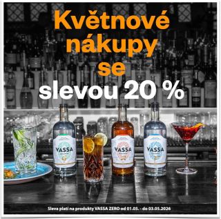 S 1. květen přinášíme slevu 20 % na všechny varianty VASSA 🍀 Umíchejte si na svátek lásky svůj oblíbený mocktail nebo...