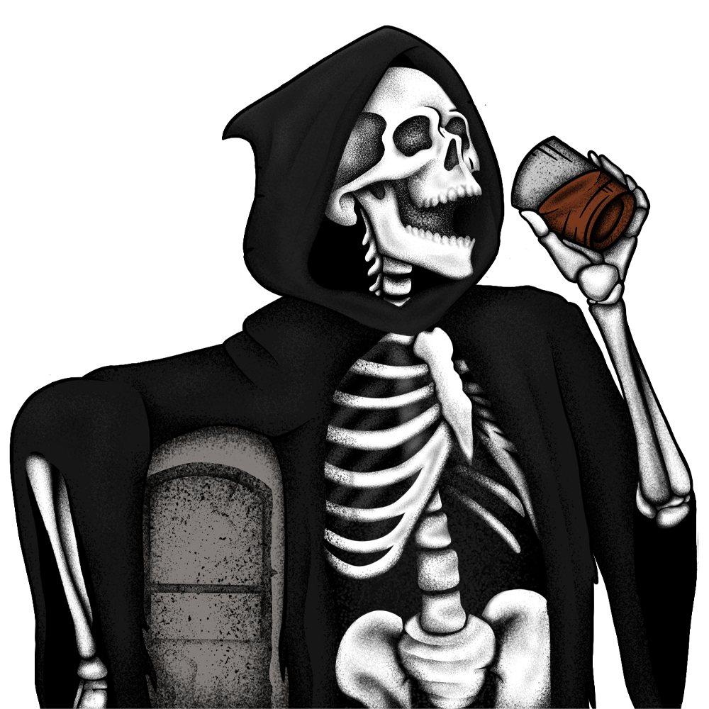 Drink and Die Rum Kostlivec