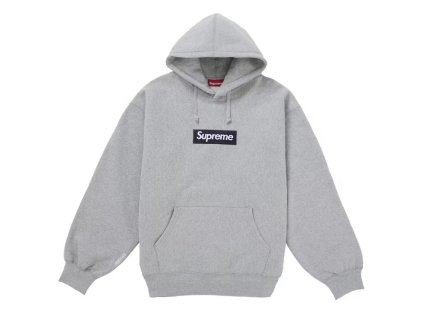 Supreme Box Logo Hooded Sweatshirt FW25 heather Grey