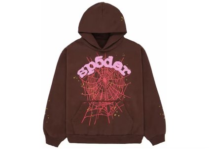 Sp5der Web Hoodie Brown