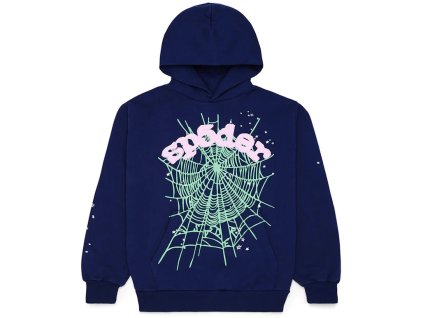 Sp5der OG Web Hoodie Navy
