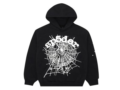 Sp5der OG Web Hoodie Black