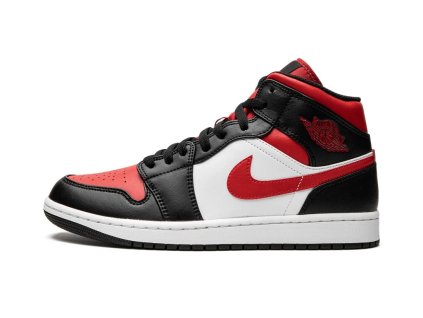 Jordan 1 Mid White Black Red (2022)