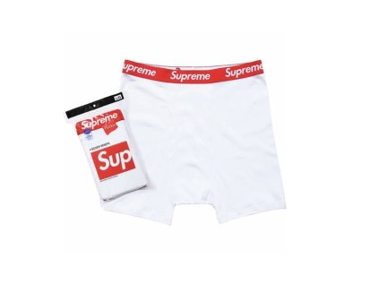 Supreme Hanes Boxers Briefs White (4 pack)