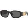 Versace Irregular Biggie Sunglasses BlackDark Grey (VE4361) (2)