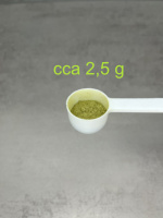 Naše odměrka u kratomu - Poloviční 10ml odměrka kratomu je cca 2,5 g kratomu