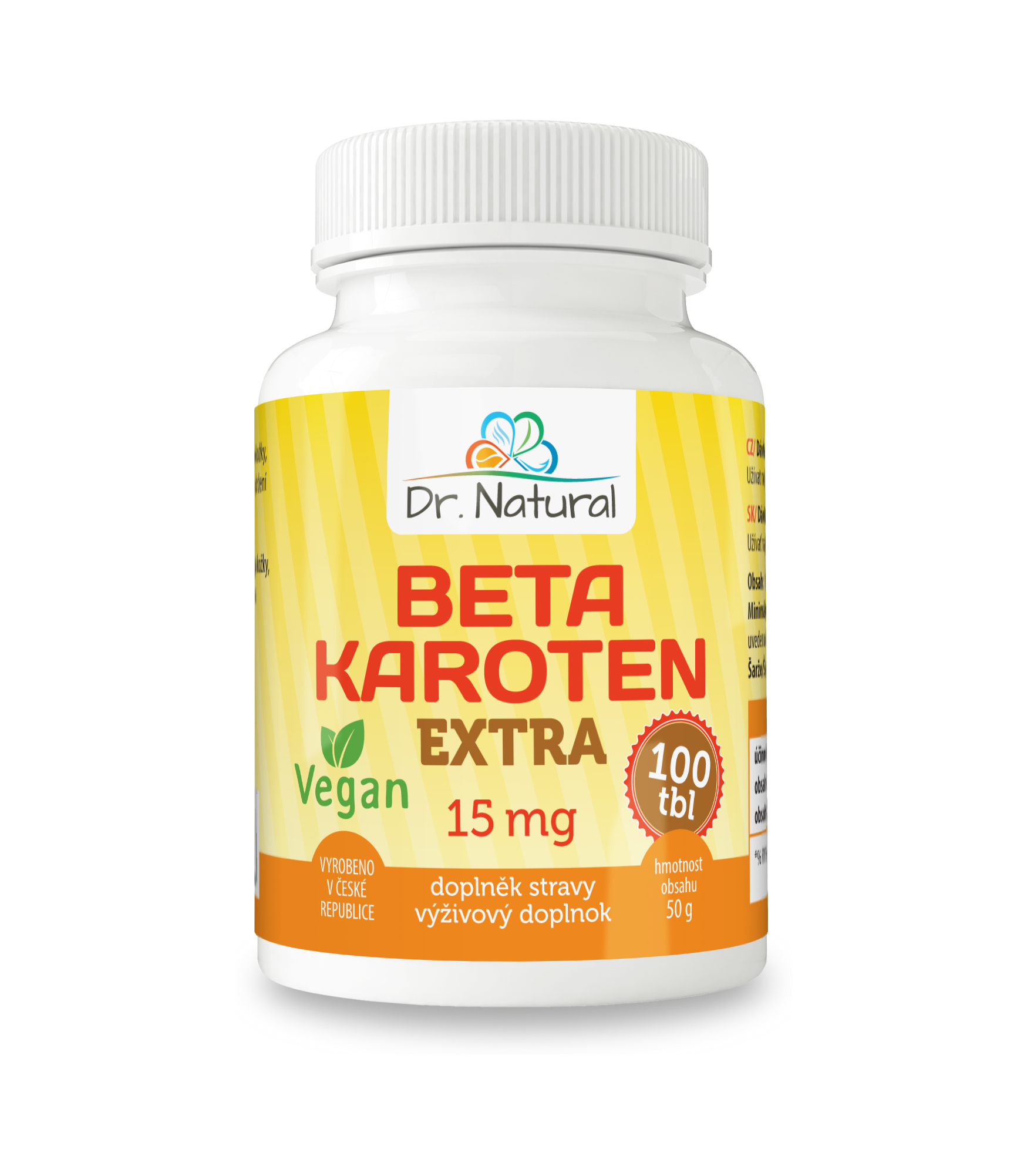 Dr.Natural Betakaroten extra 15 mg 100 tbl.