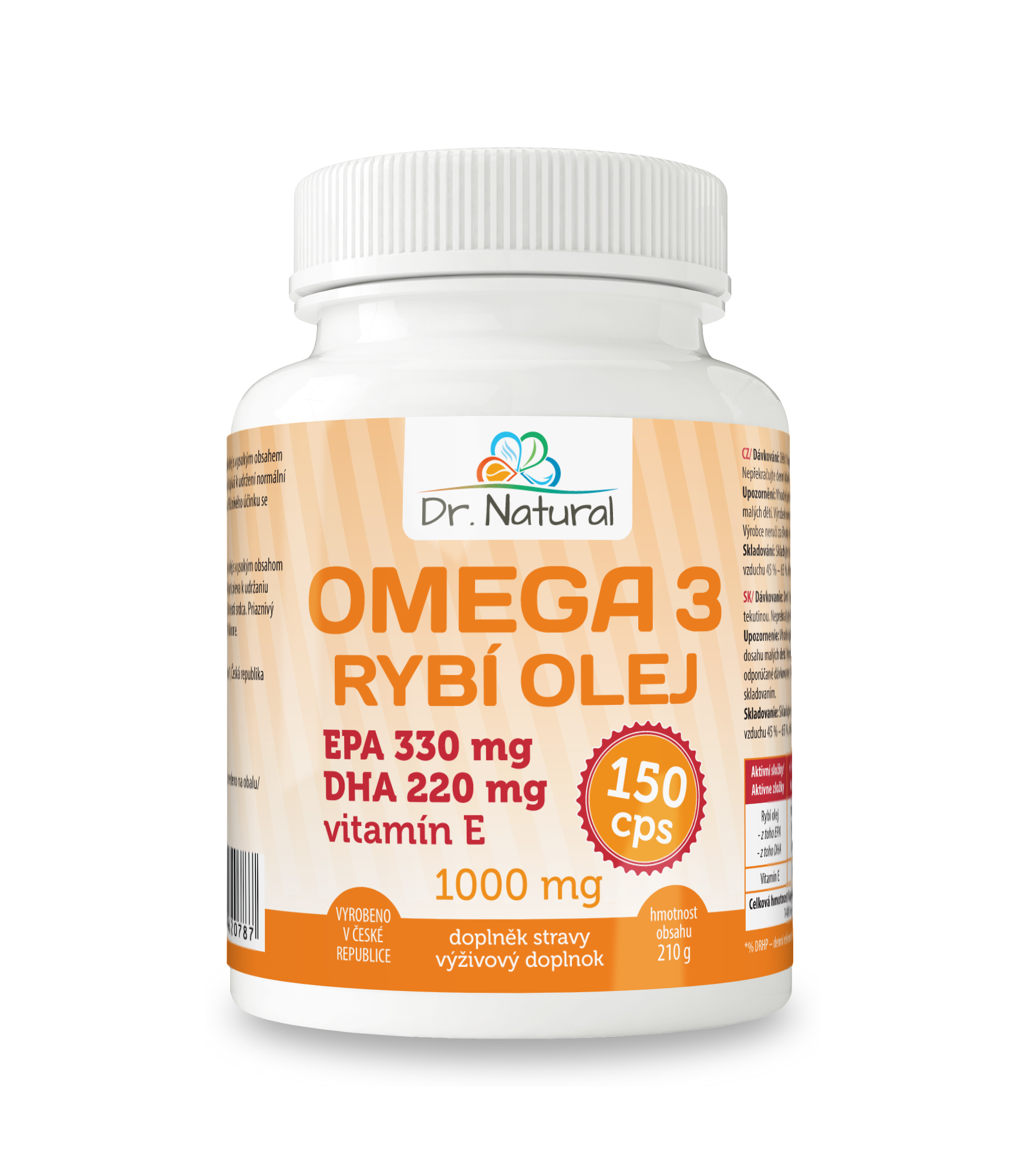 Omega 3 Rybí olej 1000mg EPA330mg/DHA220mg 150 cps.