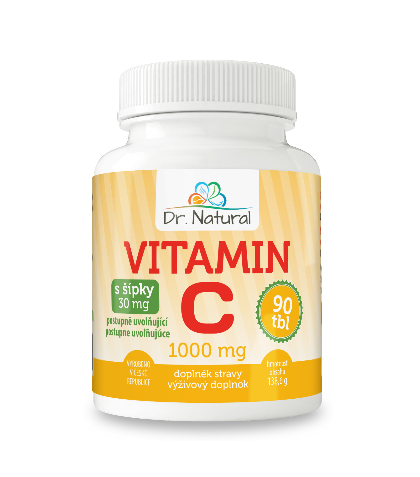 Dr. Natural Vitamín C s šípky 1000 mg 90 tbl.