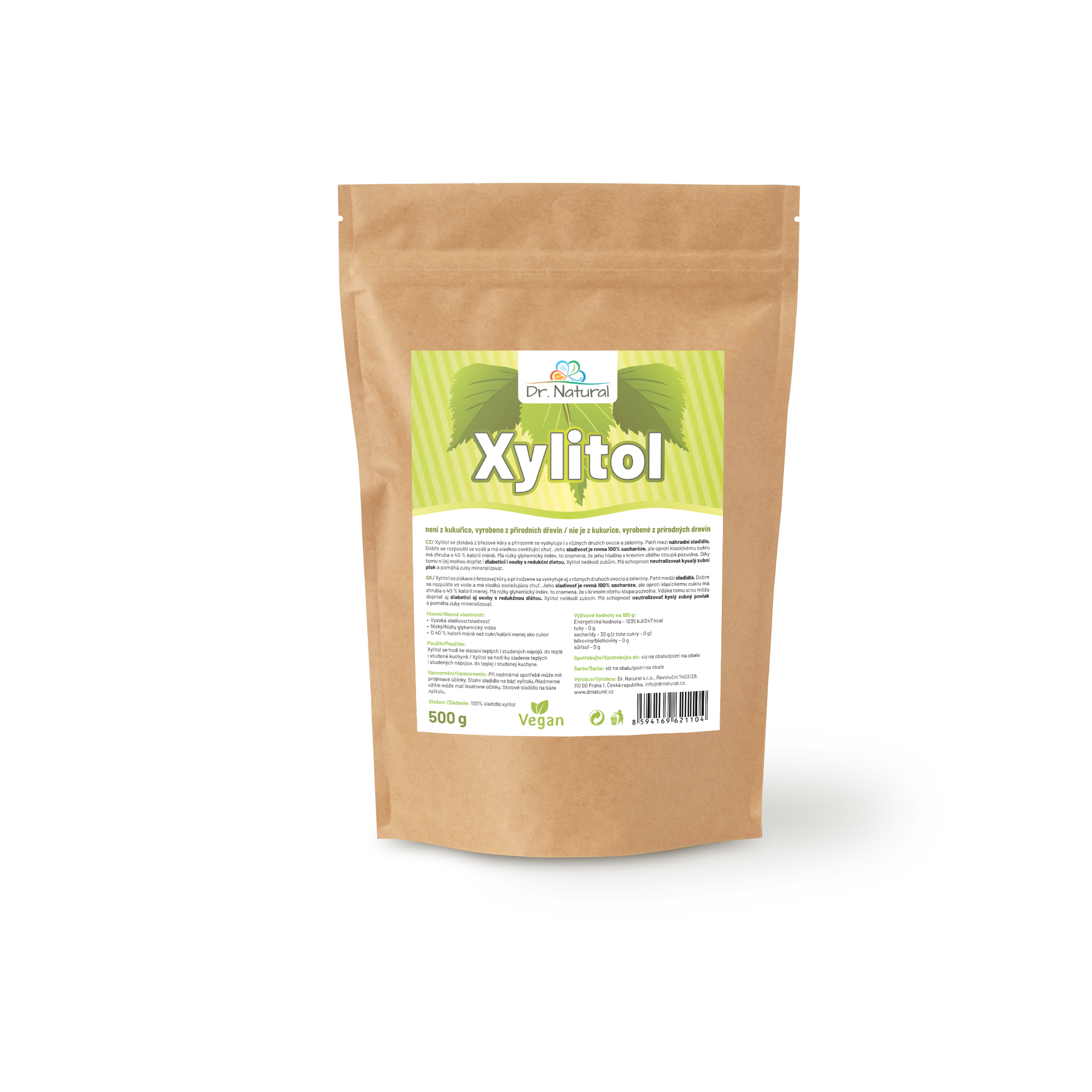 Dr.Natural Xylitol z přírodních dřevin 500g