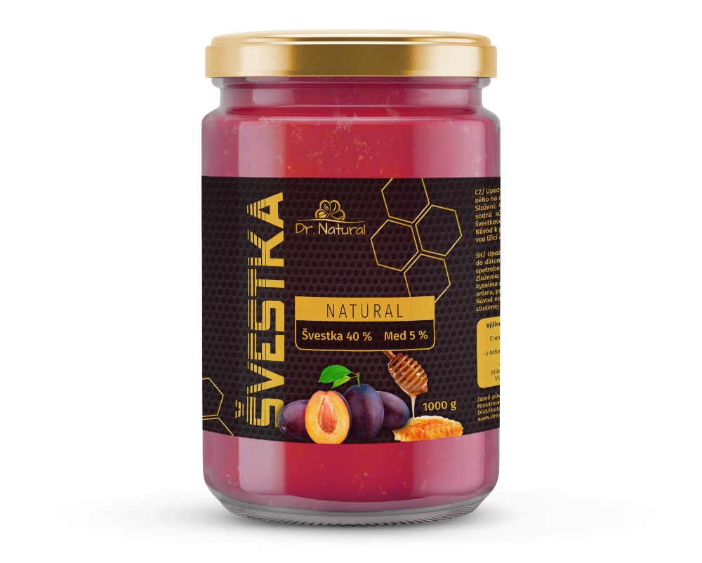 Dr.Natural Švestka + Med Tea 1000g