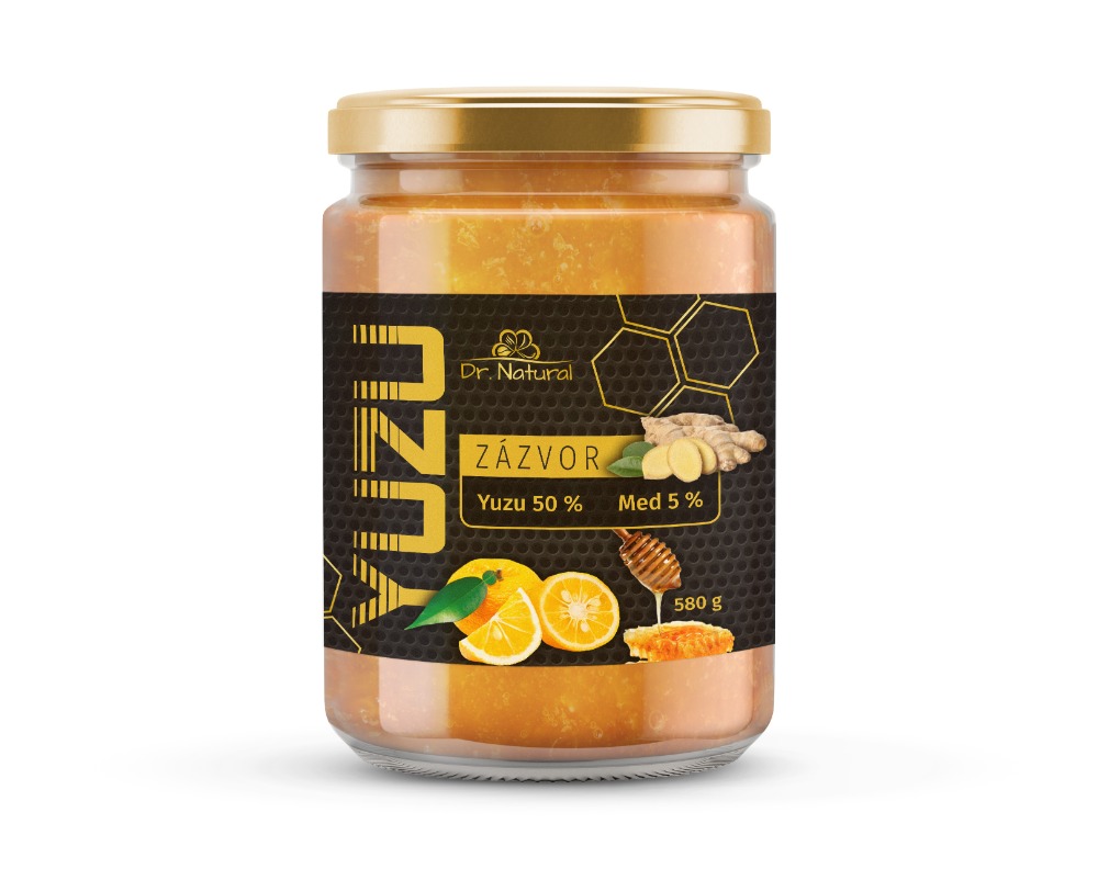 Dr.Natural YUZU + Med + Zázvor Tea 580g