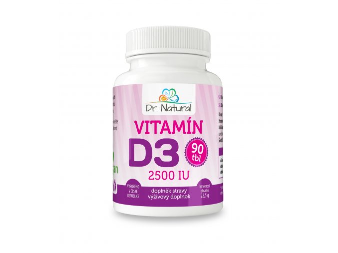 DR NATURAL VITAMIN D3 90tbl VIZUAL