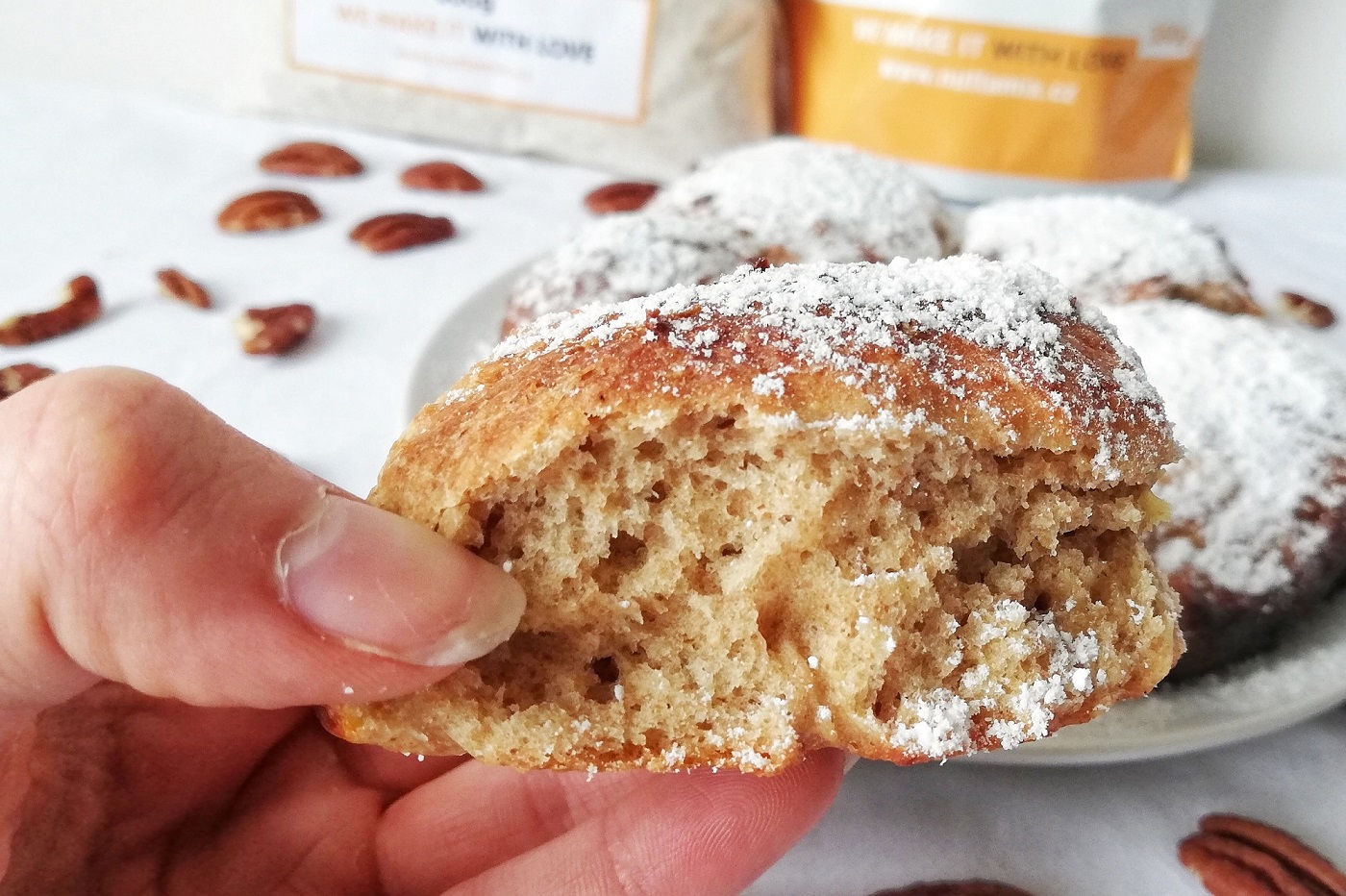 Recept: Zdravé tvarohové buchty s proteinem ze špaldové mouky