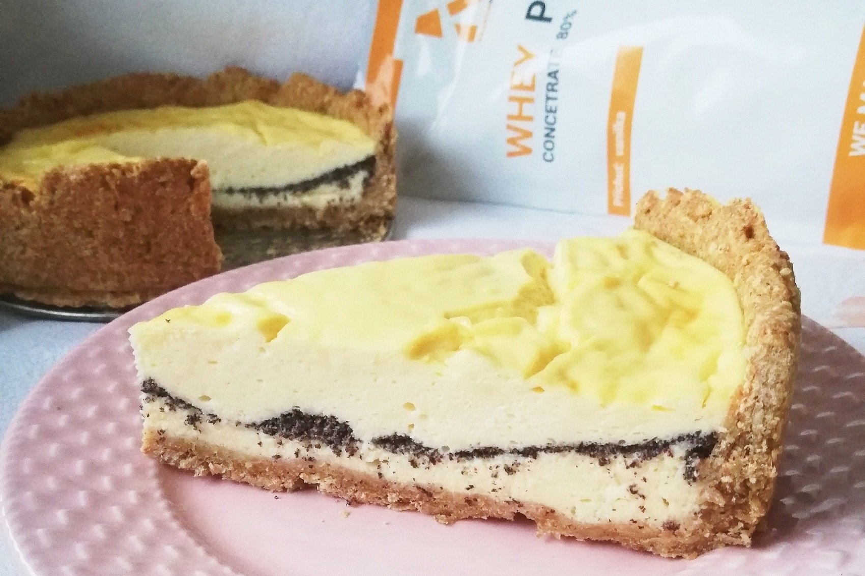 Recept: Proteinový makový cheesecake s tvarohem. Provoní celý dům.