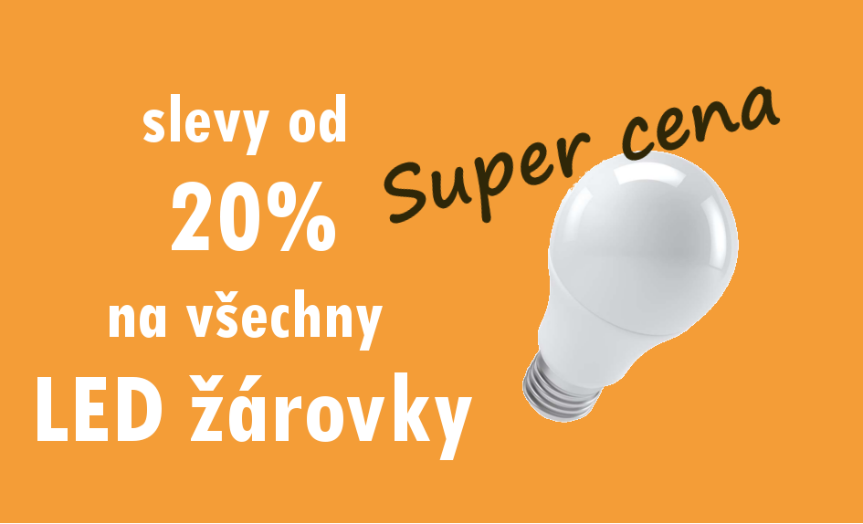 Slevy od 20% na LED žárovky