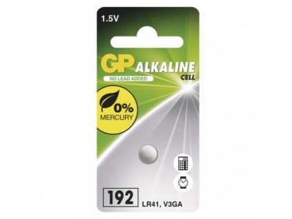 Alkalická knoflíková baterie GP 192F (LR41)