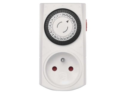 EMOS Časovač – mechanická spínací zásuvka 15FD/3A P5504