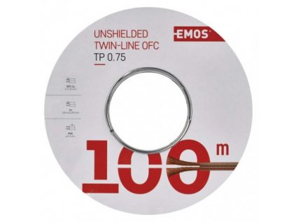 EMOS Dvojlinka nestíněná 2x0,75mm průhledná, S8307