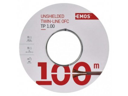 EMOS Dvojlinka nestíněná 2x1,0mm průhledná, S8310