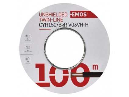EMOS Dvojlinka nestíněná 2x1,5mm černo-rudá, S8290