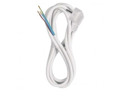 EMOS Flexo šňůra PVC 3× 1,5mm2, 3m, bílá S14323