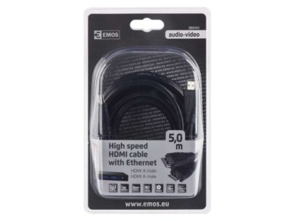 EMOS HDMI 2.0 high speed kabel ethernet A vidlice - A vidlice 5m SB0105