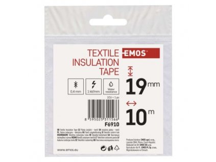 EMOS Izolační páska textilní 19mm / 10m černá F6910