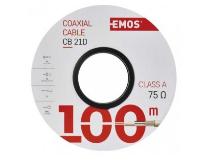 EMOS Koaxiální kabel CB21D, 100m S5271