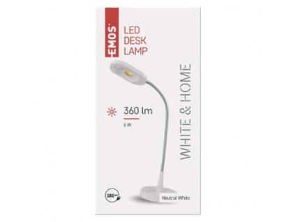 EMOS Lighting LED stolní lampa white & home, bílá Z7523W