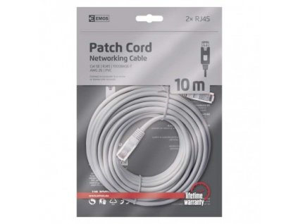 EMOS PATCH kabel UTP 5E, 10m S9126