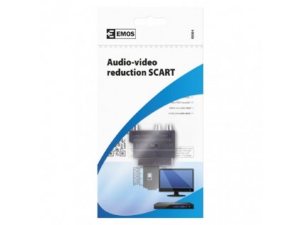 EMOS Redukce SCART na 3x CINCH + SVHS adaptér K9304