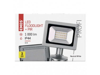 EMOS Lighting LED reflektor PROFI s pohybovým čidlem, 10W neutrální bílá ZS2710