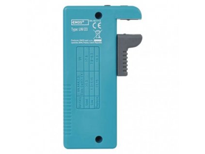 EMOS Univerzální tester baterií AA,AAA,C,D,9V, knoflíkové N0322