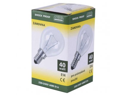 NBB Žárovka otřesu vzdorná iluminační E14 40W