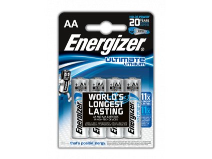 Energizer baterie Ultimate Lithium, AA, FR6/4, 4 ks