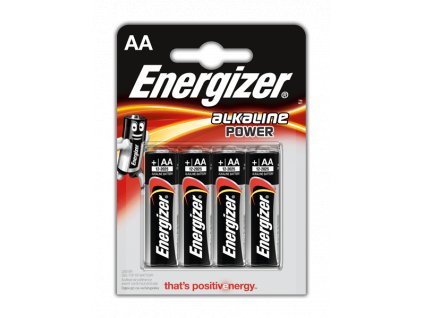 Baterie ENERGIZER POWER ALKALINE, AA LR6 4ks