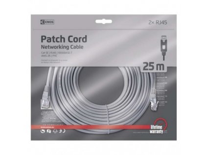 EMOS PATCH kabel UTP 5E, 25m S9130