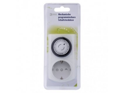 EMOS Časovač SCHUKO – mechanická spínací zásuvka 15GD-3A P5523
