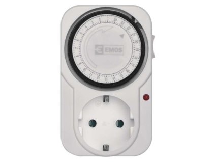 EMOS Časovač SCHUKO – mechanická spínací zásuvka TS-MD31 P5522