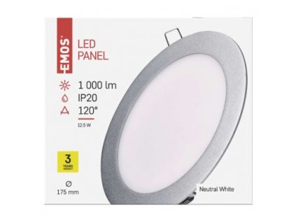 EMOS Lighting LED vestavné svítidlo PROFI, kruhové, bílé, 12,5W neutrální bílá ZD1232
