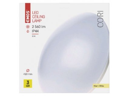 EMOS Lighting LED přisazené svítidlo CORI, kruhové bílé 32W teplá b., IP44 ZM3304