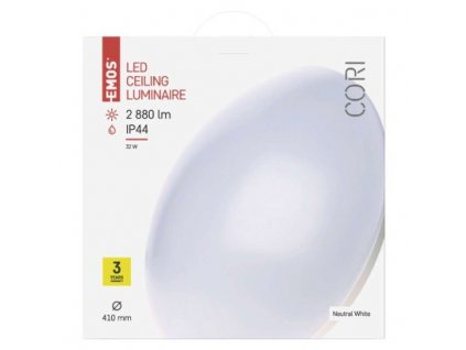 EMOS Lighting LED přisazené svítidlo CORI, kruhové bílé 32W neutr.b., IP44 ZM3404