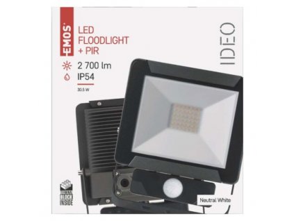 EMOS Lighting LED reflektor IDEO s pohybovým čidlem, 30,5W neutrální bílá ZS2731