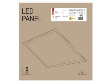 EMOS Lighting LED panel MAXXO 60×60, čtvercový vestavný bílý, 40W neutrální bílá ZR5412